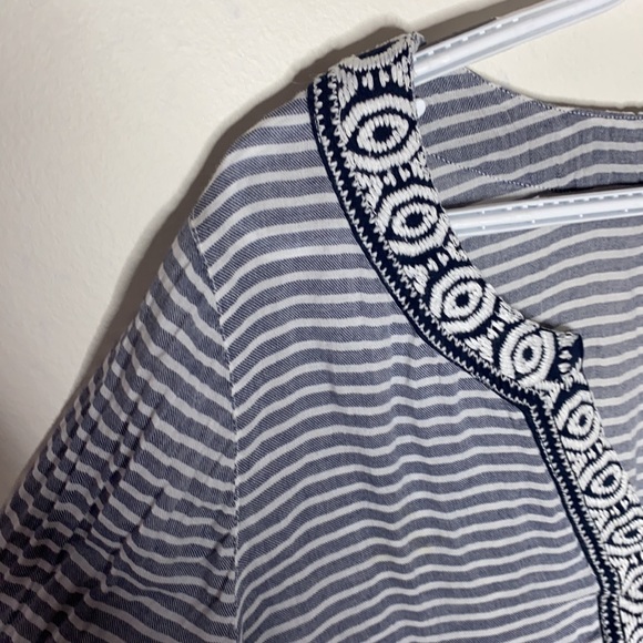 A pea in the pod maternity boho striped blouse size L - Picture 4 of 9